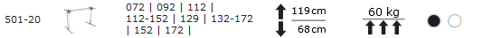 Stelaże proste: 501-20 (desktop)